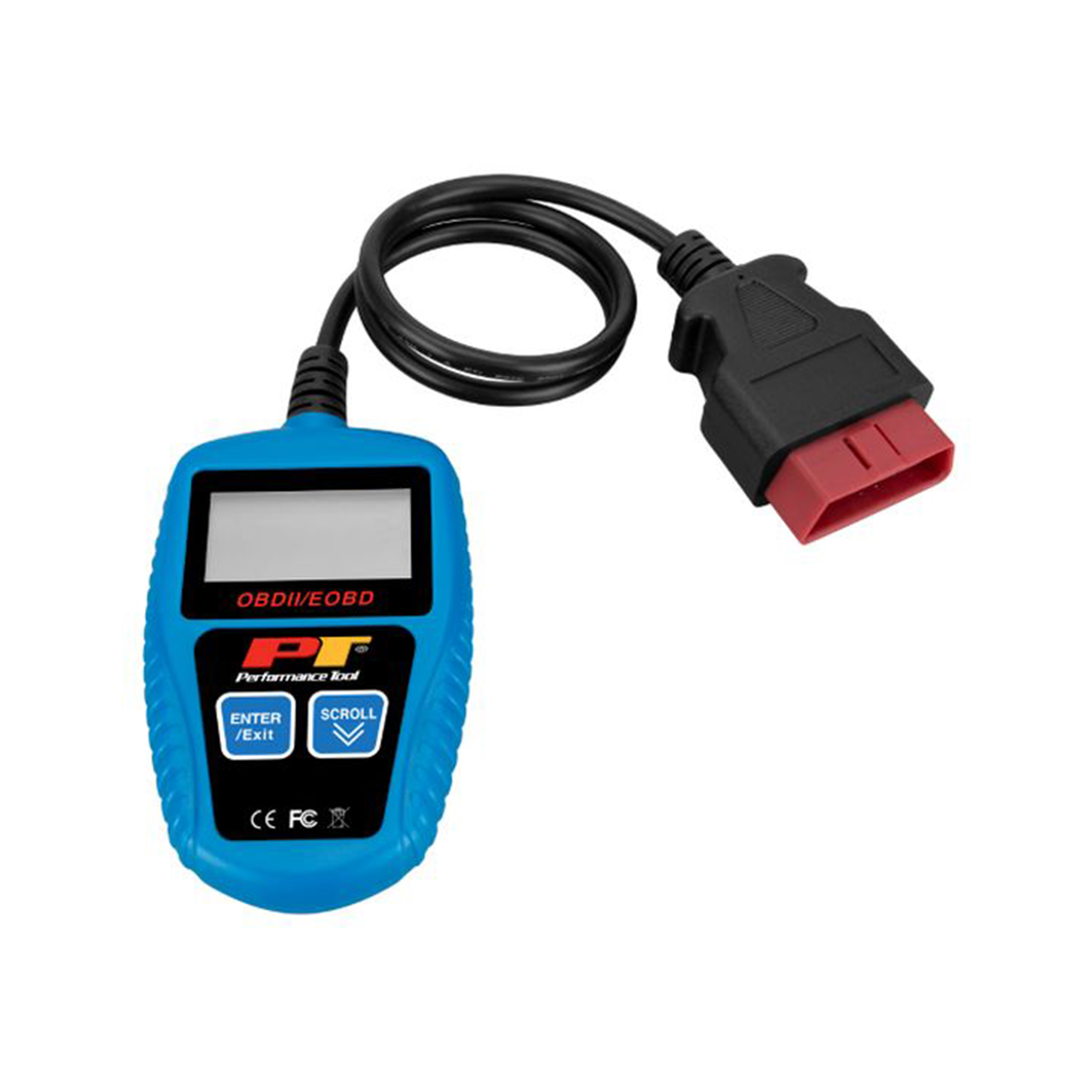 Performance Tool OBDII Multilingual Scan Tool — Reads & Clears DTC Codes, Emissions Ready, 5 Languages, Model# PRTW2976